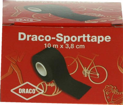 DRACOTAPEVERBAND 3,8 cmx10 m schwarz 1 St Verband