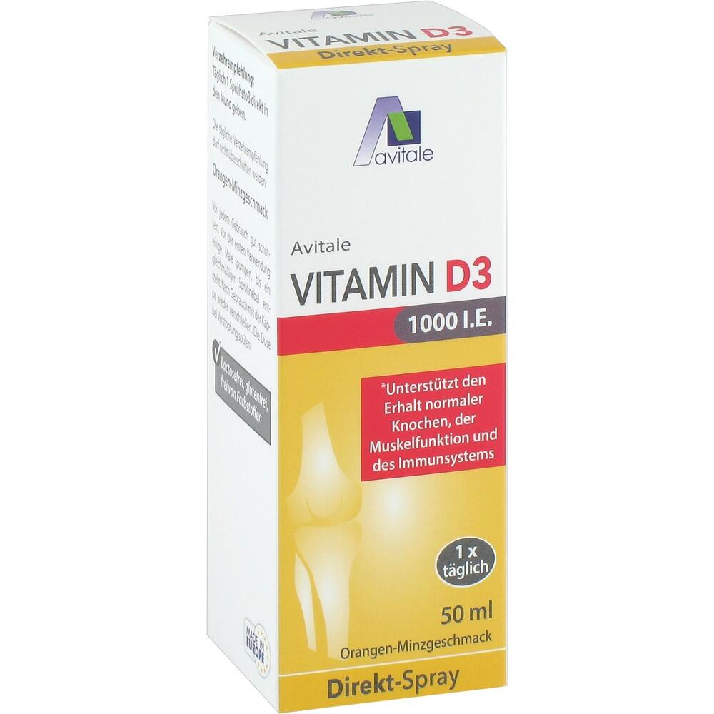 avitale VITAMIN D3 1000 I.E. Direkt-Spray 50 ml Spray