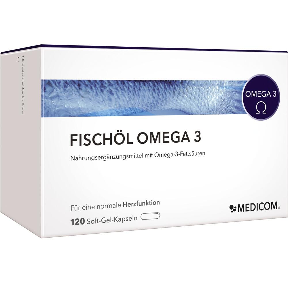 FISCHÖL OMEGA 3 120 St Weichkapseln