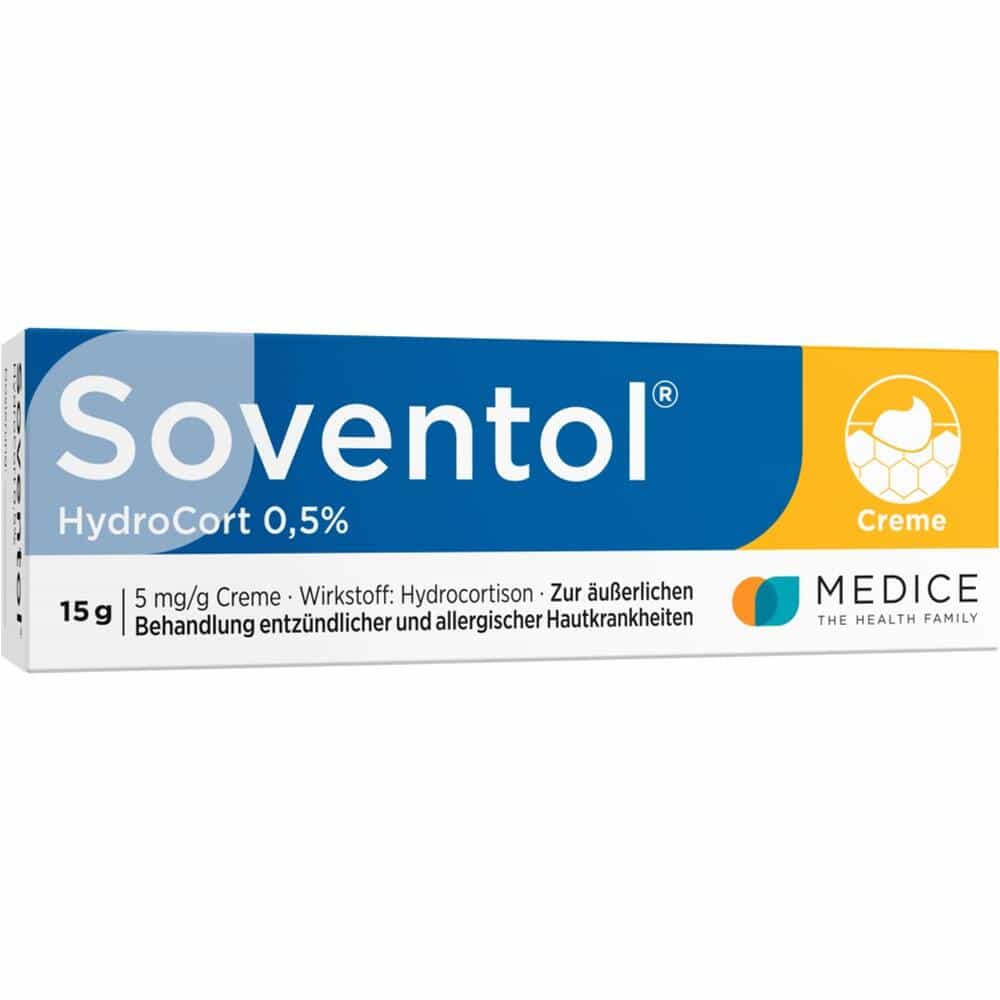 Soventol HydroCort 0,5% bei akuten Hautentzündungen 15 g Creme
