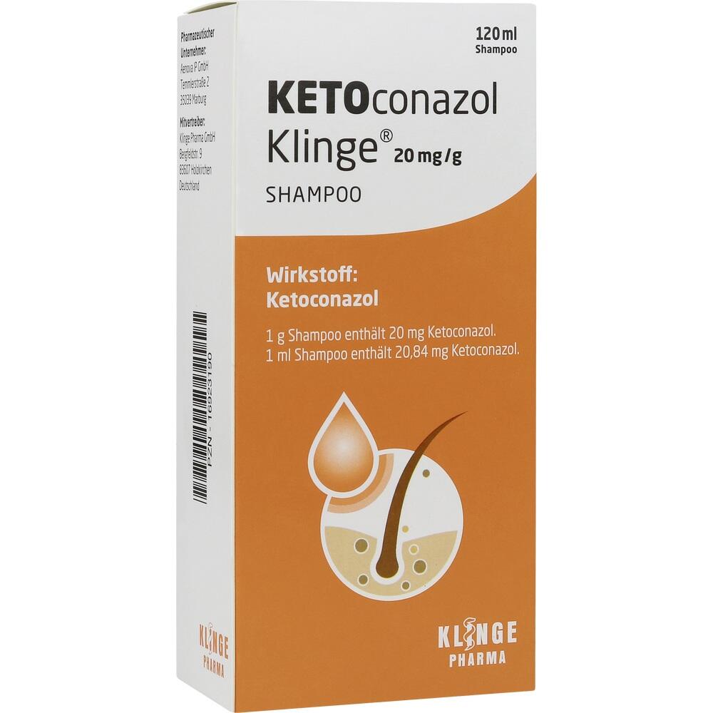 KETOconazol Klinge 20 mg/g 120 ml Shampoo