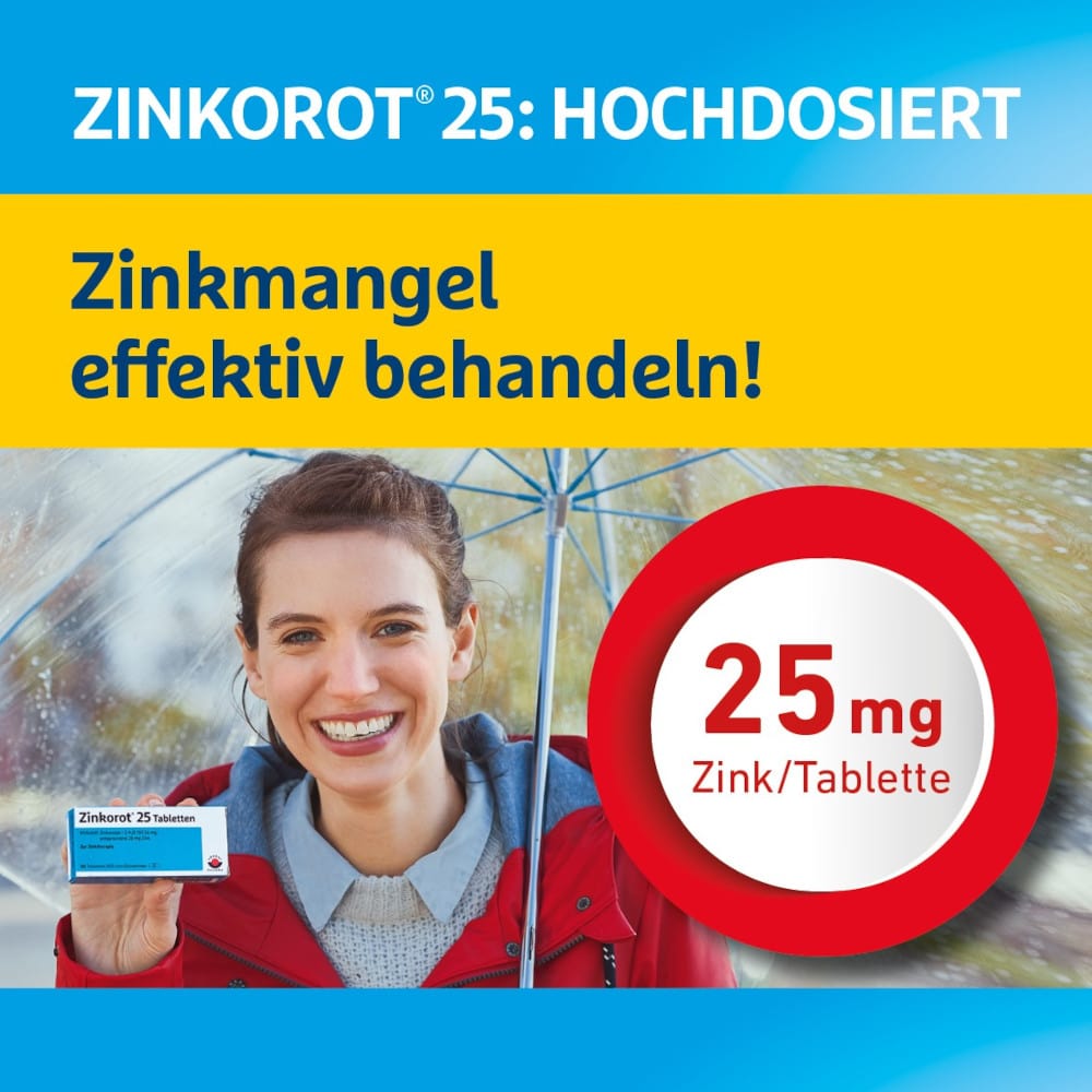 Zinkorot 25  100 St Tabletten