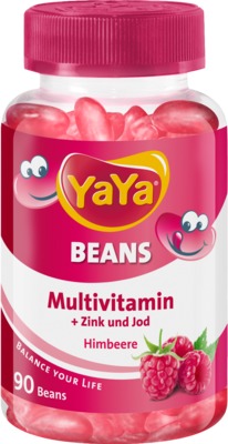 YAYA BEANS Himbeere Zink und Jod Kaudragees 90 St Kaudragees