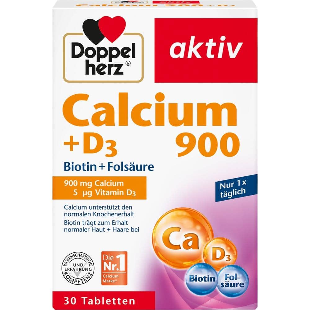 Doppelherz aktiv Calcium 900 + D3 30 St Tabletten
