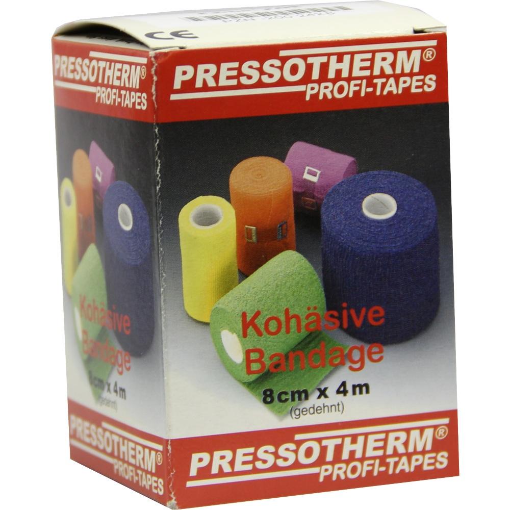 PRESSOTHERM Kohäsive Bandage 8 cmx4 m rot 1 St Binden