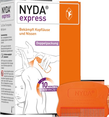 NYDA express gegen Läuse & Nissen 2x50ml 2X50 ml Pumplösung