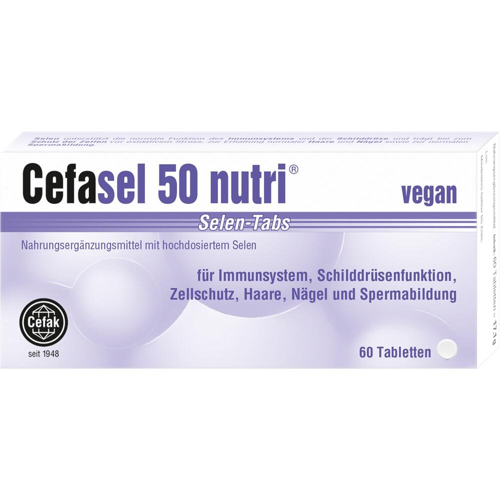 Cefasel 50 nutri Selen-Tabs 60 St Tabletten