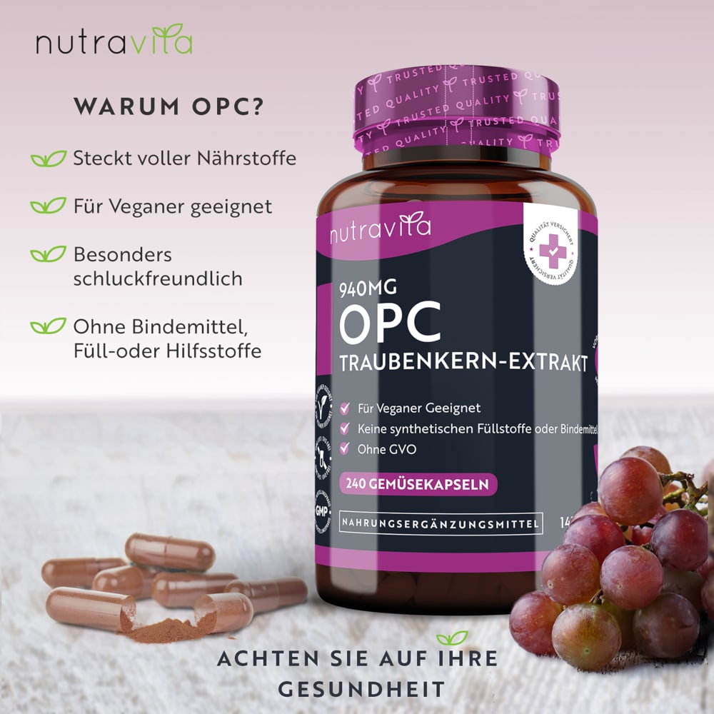 Nutravita OPC TRAUBENKERNEXTRAKT 240 St Kapseln