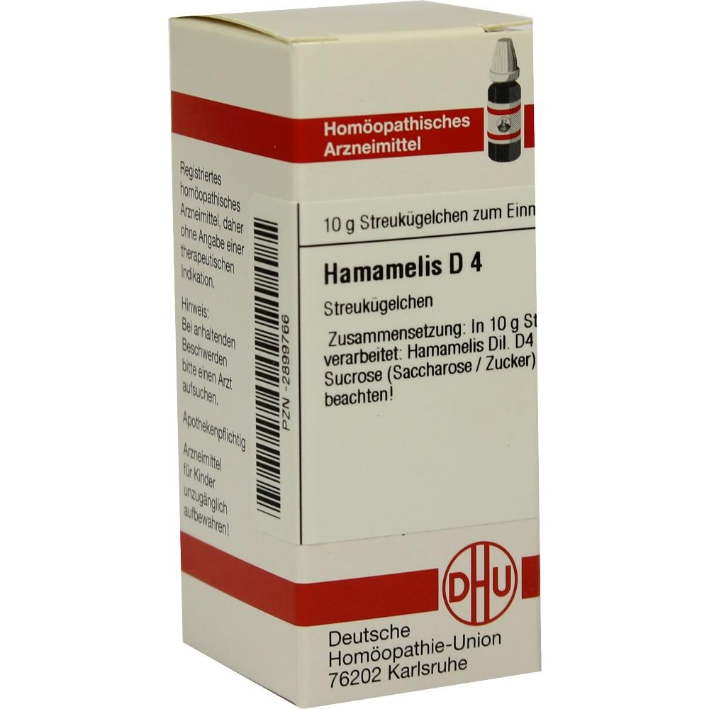 HAMAMELIS D 4 Globuli 10 g Globuli