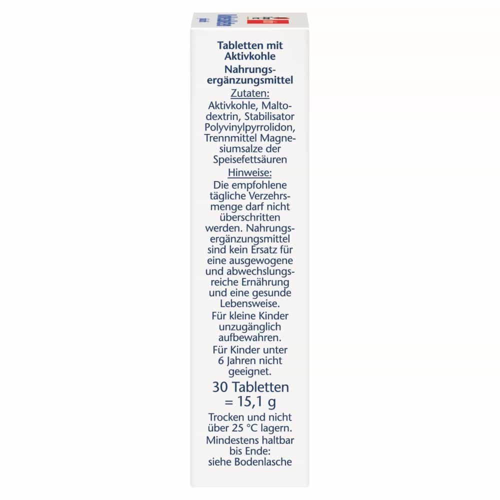 Doppelherz aktiv Kohletabletten pflanzlich 30 St Tabletten