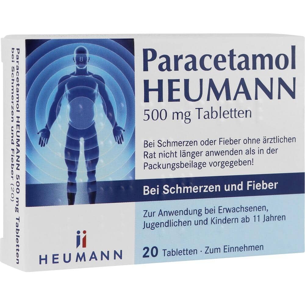 Paracetamol HEUMANN 500mg 20 St Tabletten