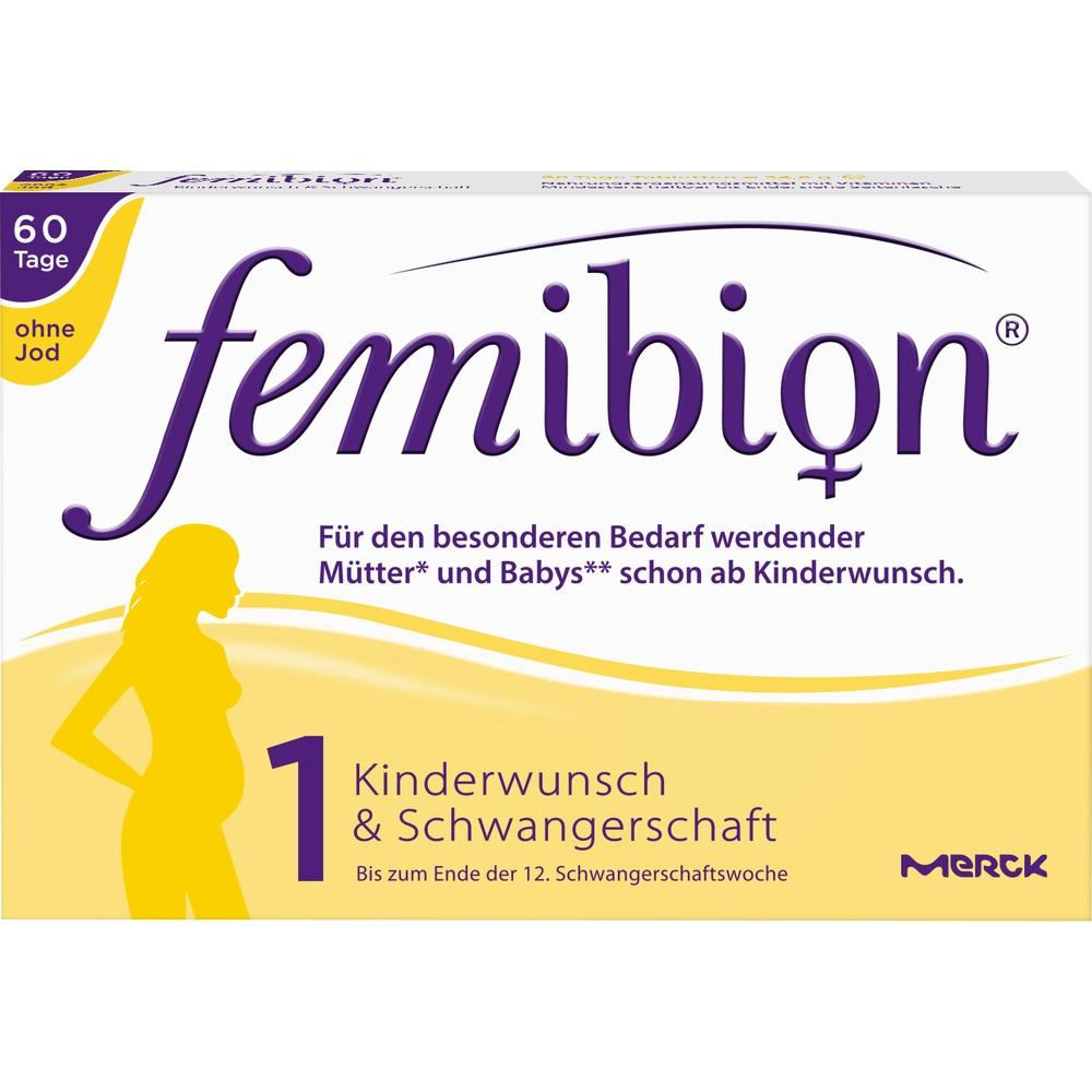 FEMIBION Schwangerschaft 1 D3+800 µg Folat o.Jod 60 St Tabletten