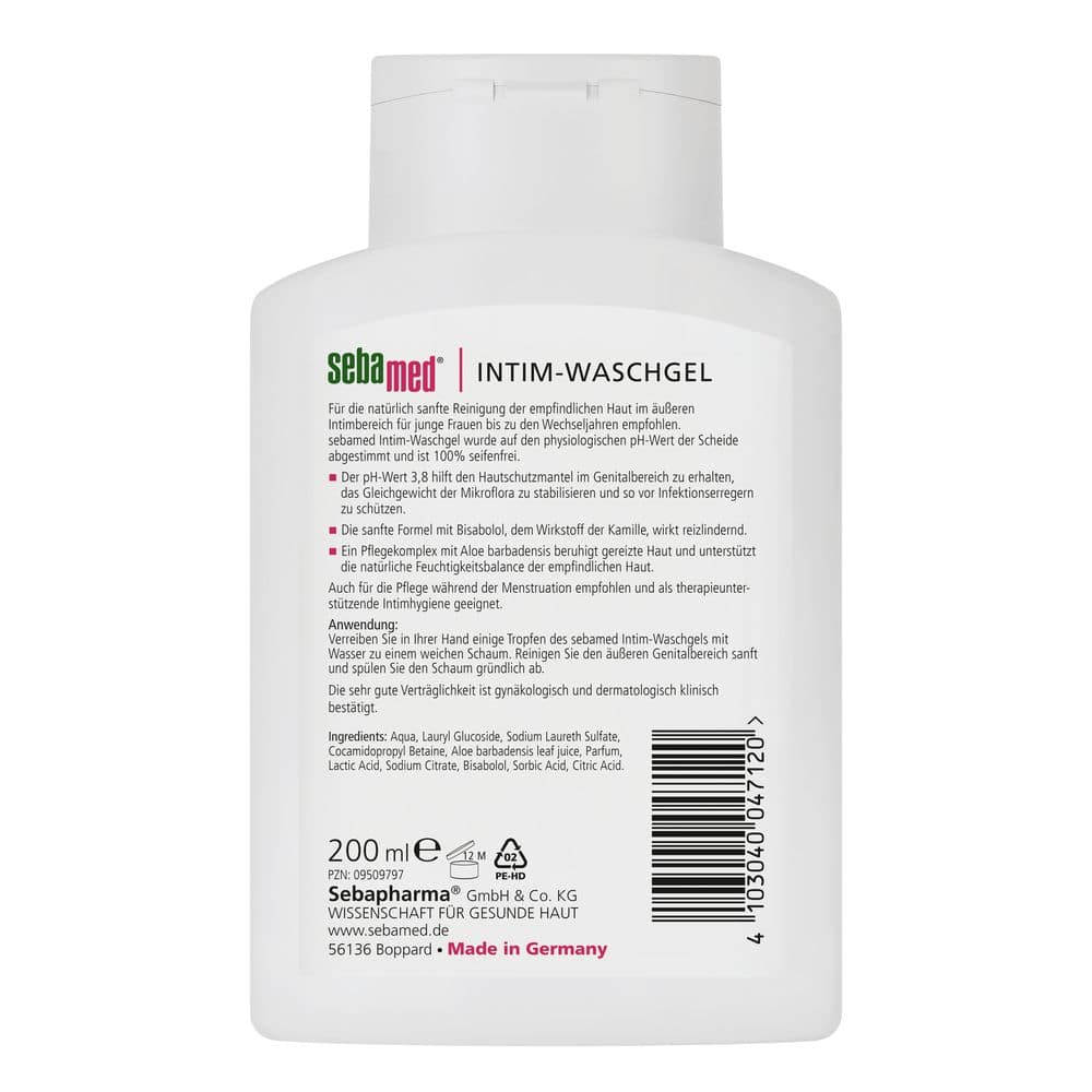 sebamed INTIM-WASCHGEL pH 3,8 für die junge Frau 200 ml Flüssigseife