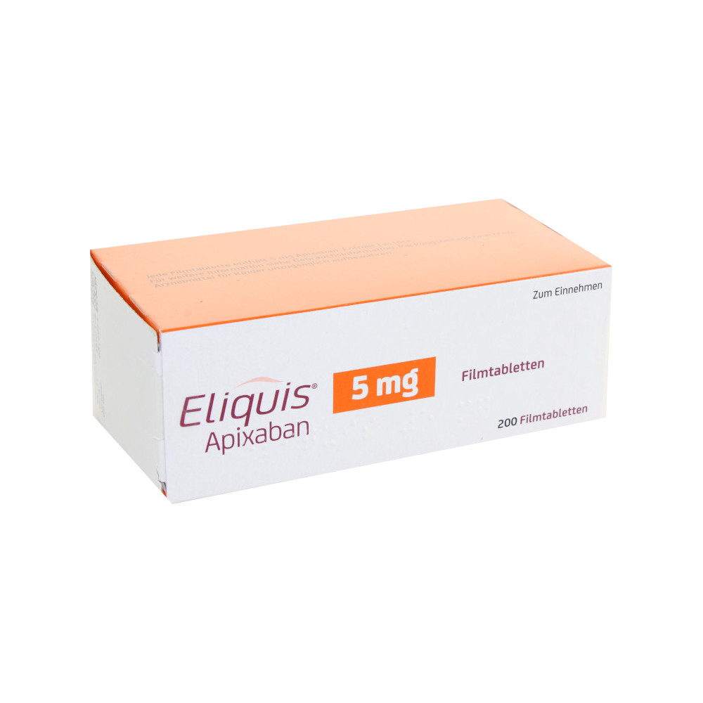 Eliquis 5mg Filmtabletten 200 St Filmtabletten