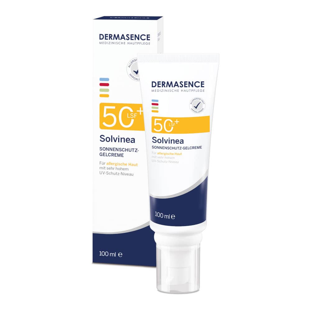 DERMASENCE Solvinea SONNENSCHUTZ-GELCREME LSF 50+ 100 ml Gel