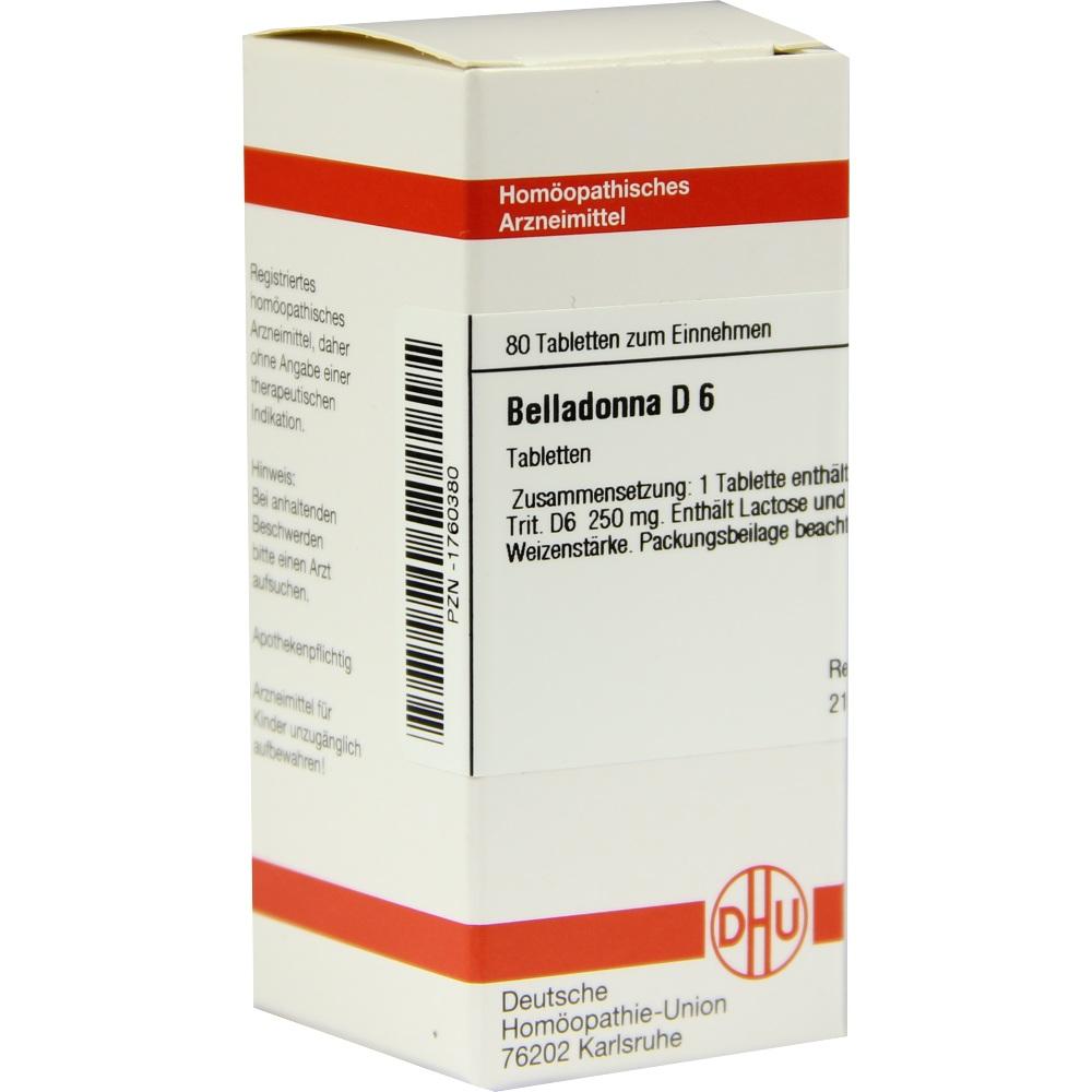 BELLADONNA D 6 Tabletten 80 St Tabletten