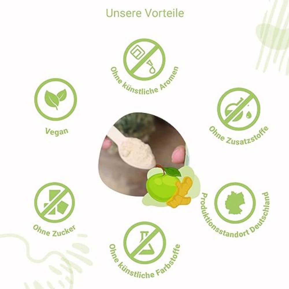 for you apfelessig ingwer shot 100 g Pulver