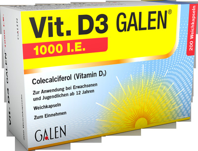 Vit. D3 Galan 1000 I.E. 200 St Weichkapseln