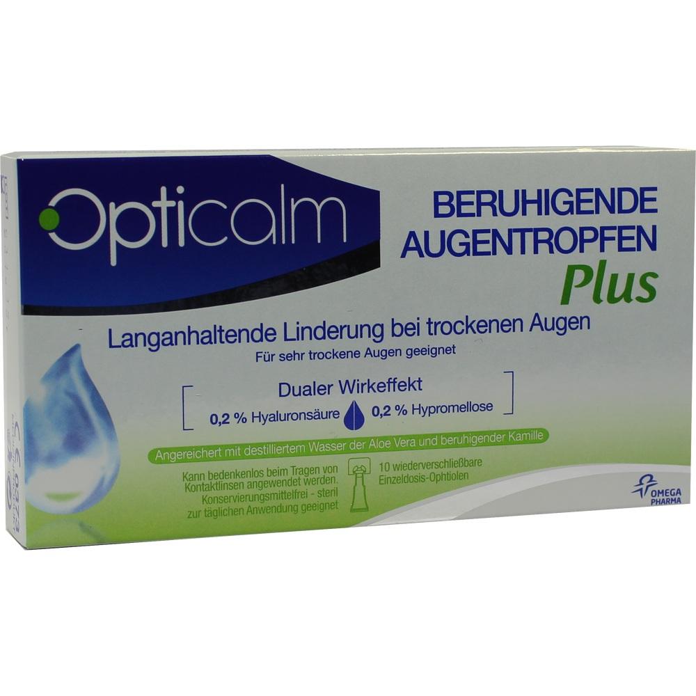 OPTICALM beruhigende Augentropfen Plus in Einzeldosis 10X0.5 ml Augentropfen