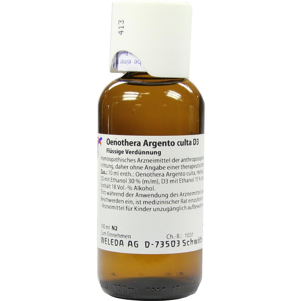 WELEDA OENOTHERA ARGENTO culta D 3 Dilution 100 ml Dilution