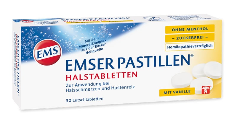 EMSER Pastillen ohne Menthol zuckerfrei 30 St Lutschtabletten