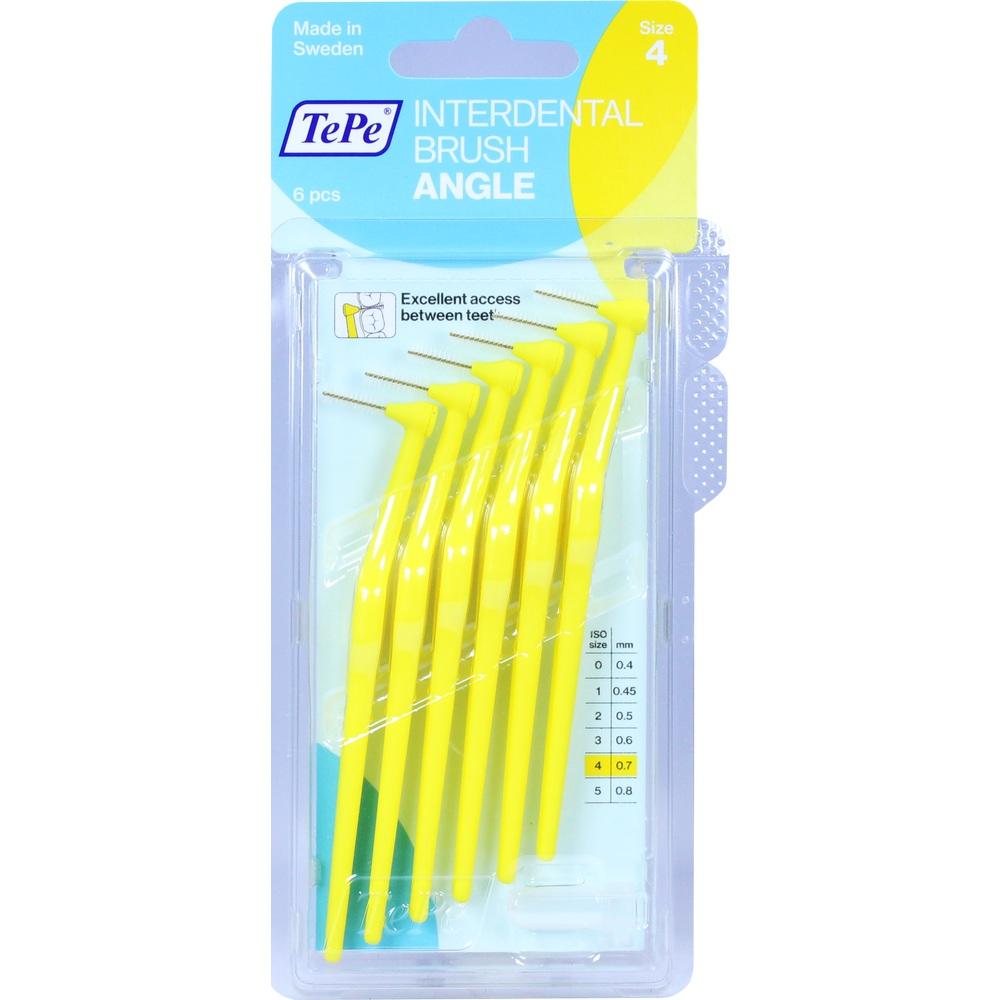 TEPE Angle Interdentalbürste 0,7mm gelb 6 St Zahnbürste