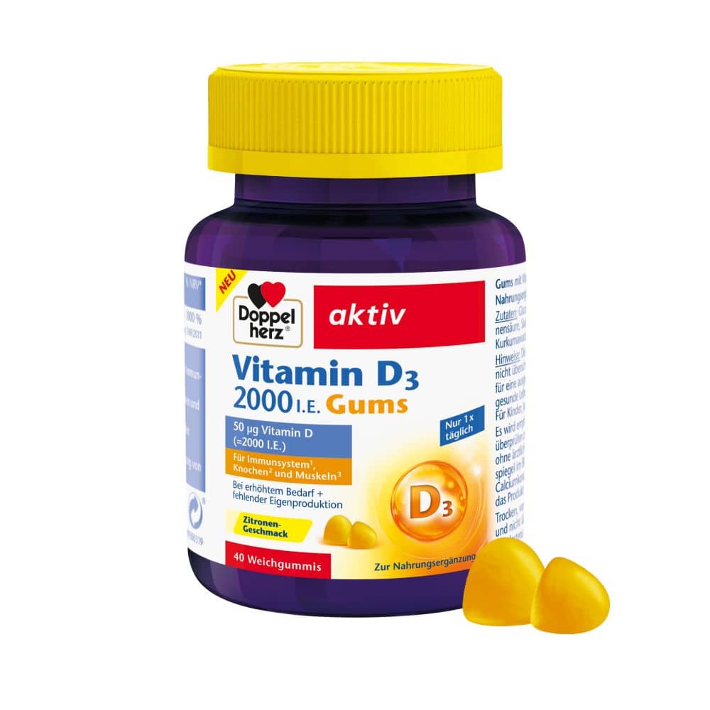 Doppelherz aktiv Vitamin D3 2000 I.E. 40 St Kaudragees