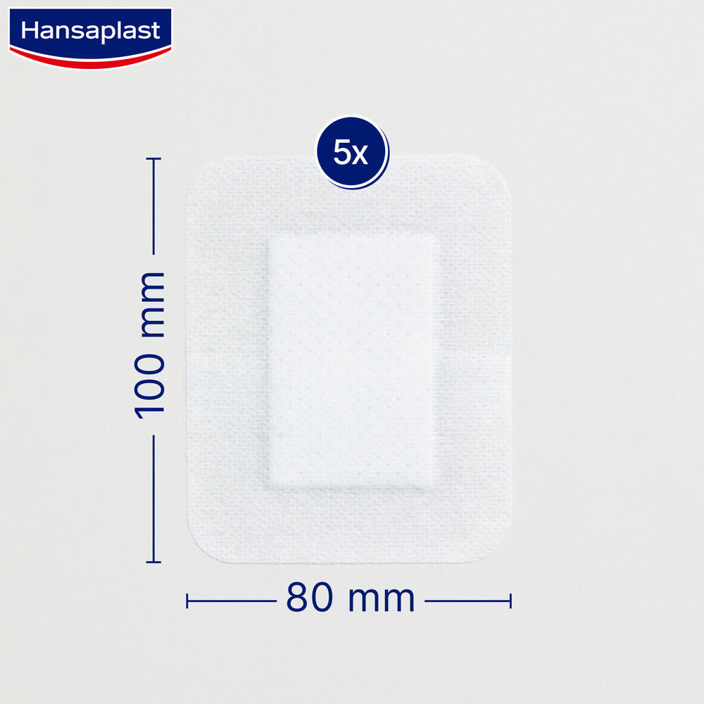 Hansaplast ULTRA SENSITIVE XXL Pflasterstrips 8x10cm 5 St Pflaster