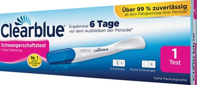 Clearblue Schwangerschaftstest 6 Tage früher 1 St Test