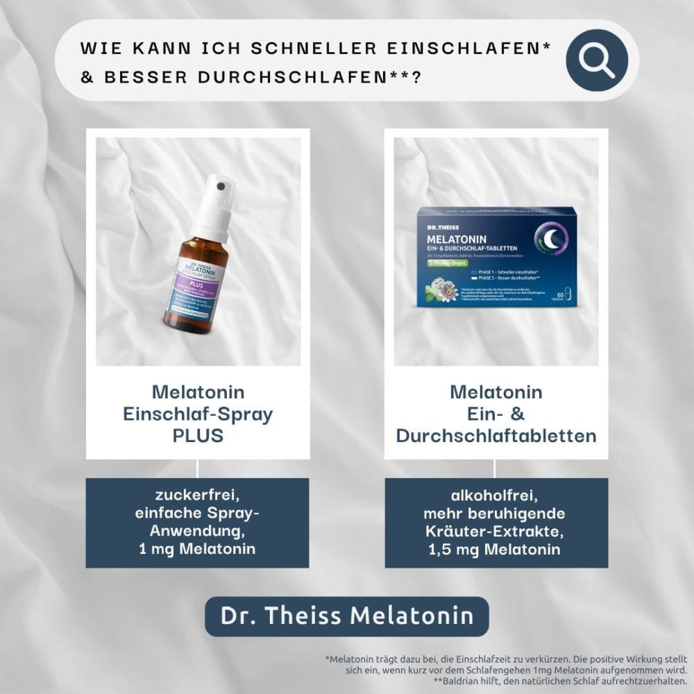 DR. THEISS Melatonin Ein- & Durchschlaf-Tabletten Doppelpack 2X60 St Tabletten