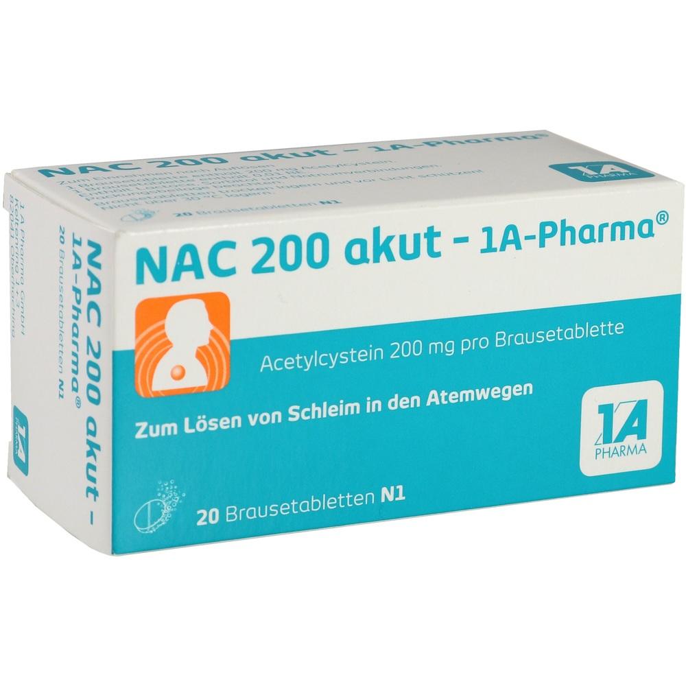 NAC 200 akut - 1A Pharma 20 St Brausetabletten
