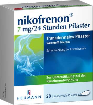 nikofrenon 7 mg/24 Stunden Pflaster, 28 St 28 St Pflaster transdermal