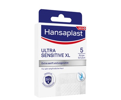 Hansaplast ULTRA SENSITIVE XL Pflasterstrips 5x7,2cm 5 St Pflaster