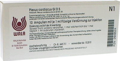 Plexus cardiacus Gl D5 Ampullen 10X1 ml Ampullen