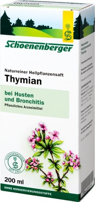 Schoenenberger Thymian Naturreiner Heilpflanzensaft  3X200 ml Saft