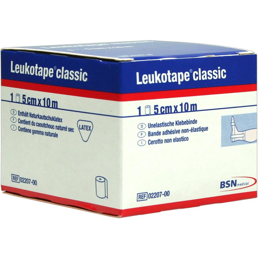 LEUKOTAPE Classic 5 cmx10 m weiß 1 St Verband