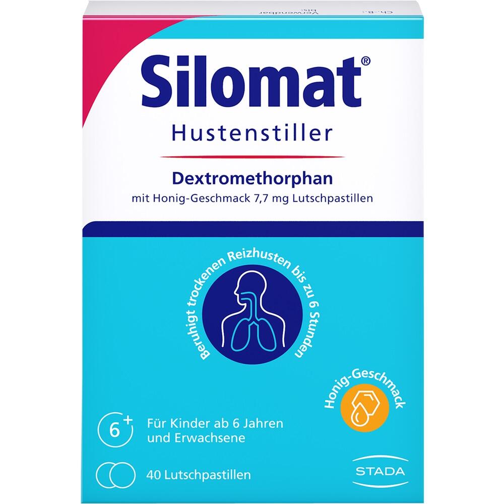 Silomat Hustenstiller Dextromethorphan Honig 40 St Lutschpastillen