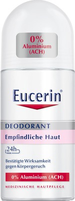 Eucerin Deodorant Roll on Empfindliche Haut 48h 0% Aluminium  50 ml Flüssigkeit