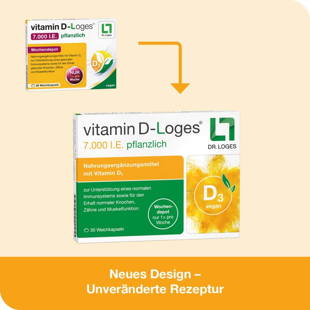 vitamin D-Loges 7.000 I.E. pflanzlich 60 St Weichkapseln