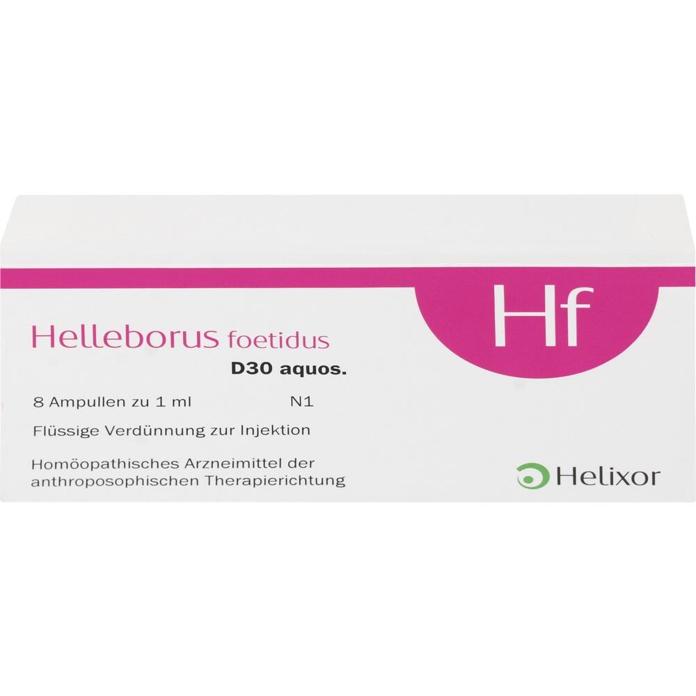 HELLEBORUS FOETIDUS aquos. D 30 Ampullen 8X1 ml Ampullen