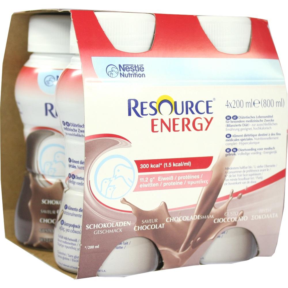 resource energy Schokolade 4X200 ml Flüssigkeit