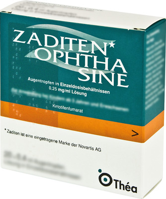 ZADITEN ophtha sine 0,25mg/ml 20 St Einzeldosispipetten