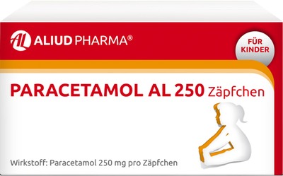 Paracetamol AL 250 Zäpfchen bei akuten Schmerzen und Fieber