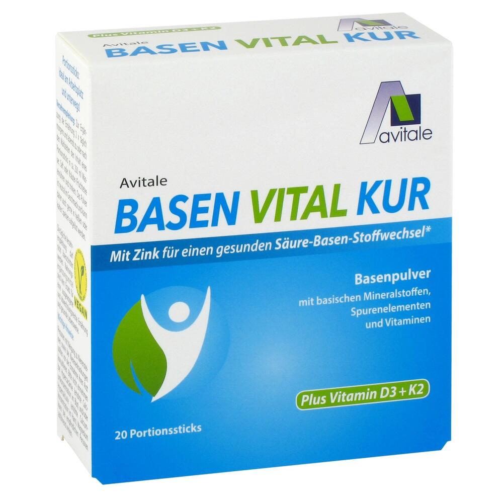 Avitale Basen Vital Kur + Vitamin D3  + K2 20 St Pulver