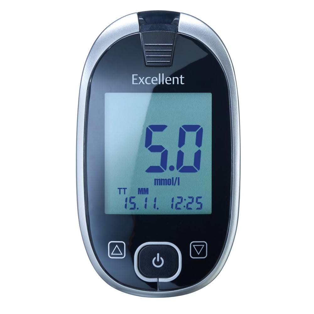 GLUCO CHECK Excellent Blutzuckermessgerät Set mmol/l 1 St