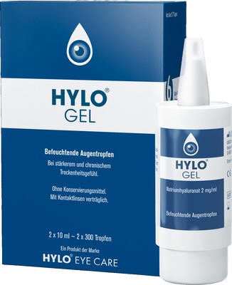 HYLO GEL  2X10 ml Augentropfen
