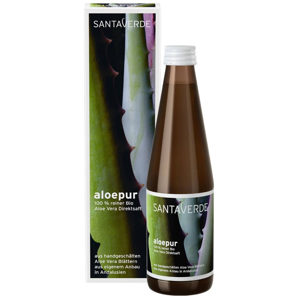 SANTA VERDE aloepur Aloe Vera Direktsaft 330 ml Saft