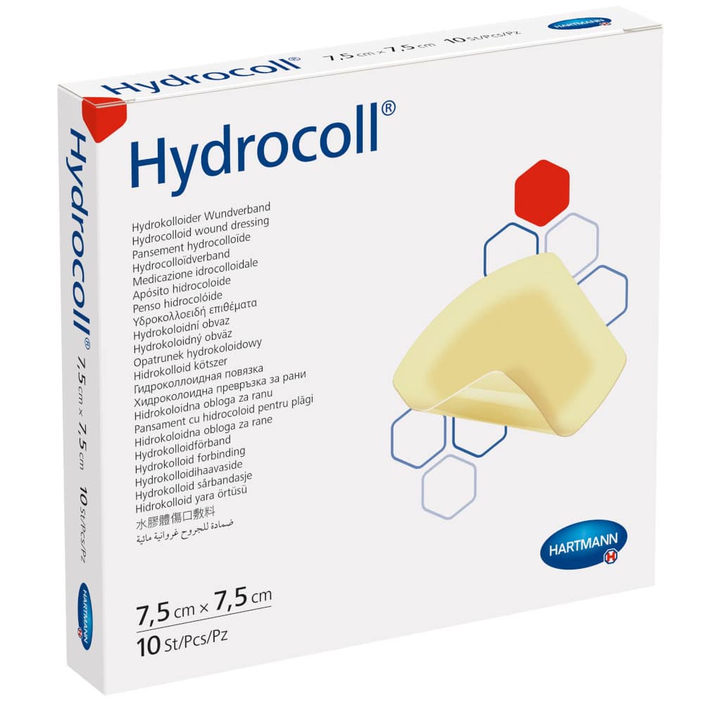 HYDROCOLL Wundverband 7,5x7,5 cm 10 St Kompressen