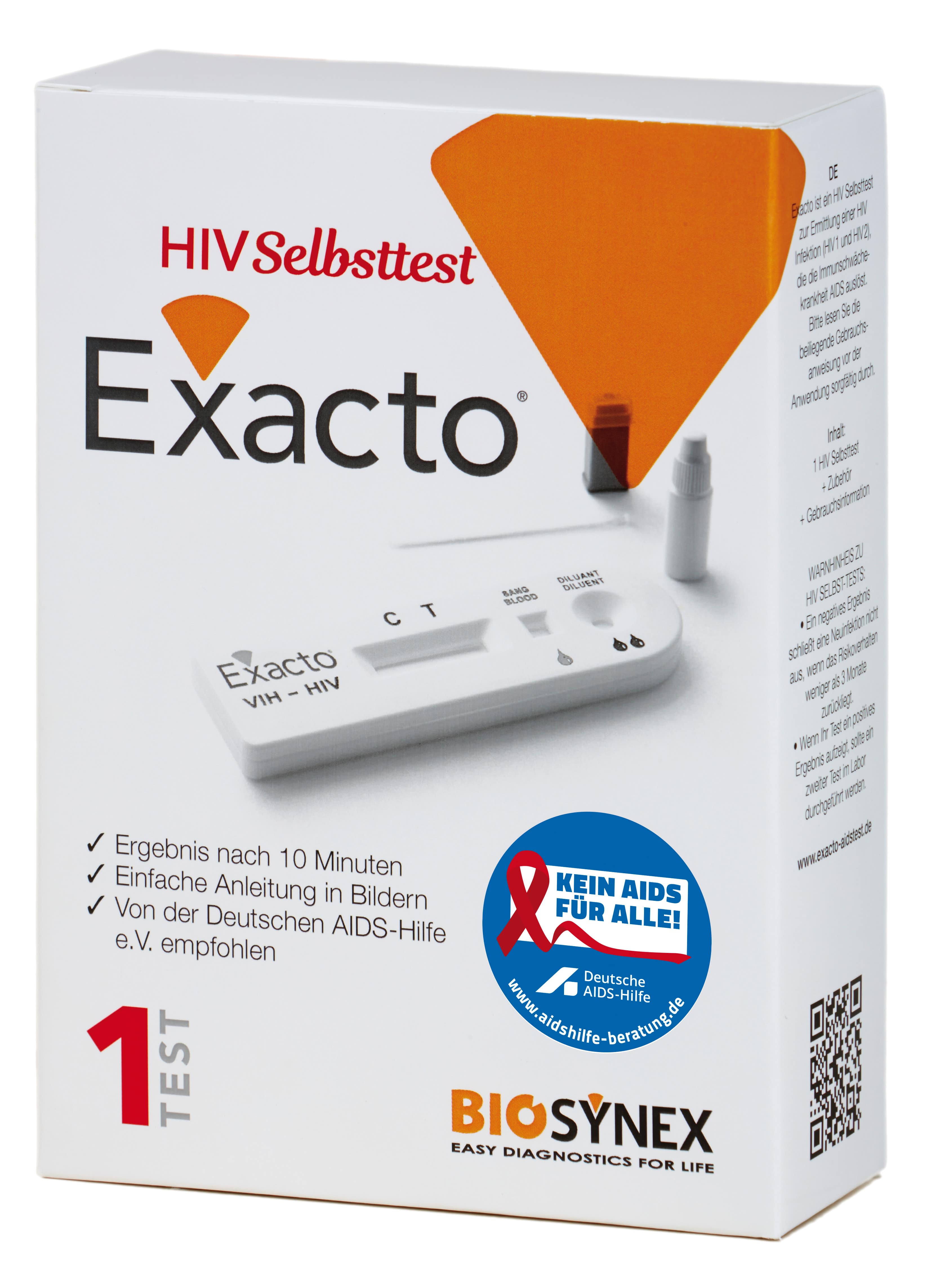 EXACTO HIV Selbsttest  1 St Test