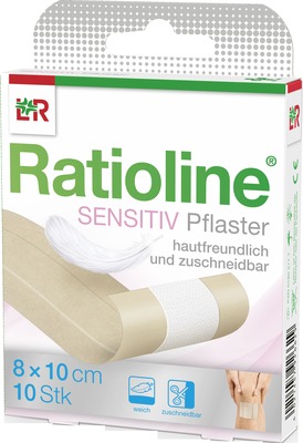 RATIOLINE sensitive Wundschnellverband 8 cmx1 m 1 St Pflaster